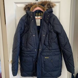 BOYS Barbour quilted parka. NWT size XXL (14-15)